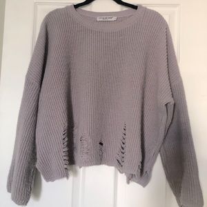 Lavender crew neck sweater